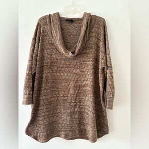 Lane Bryant open knit lightweight  Cowl Neck Sweater size 22/24 made in USA